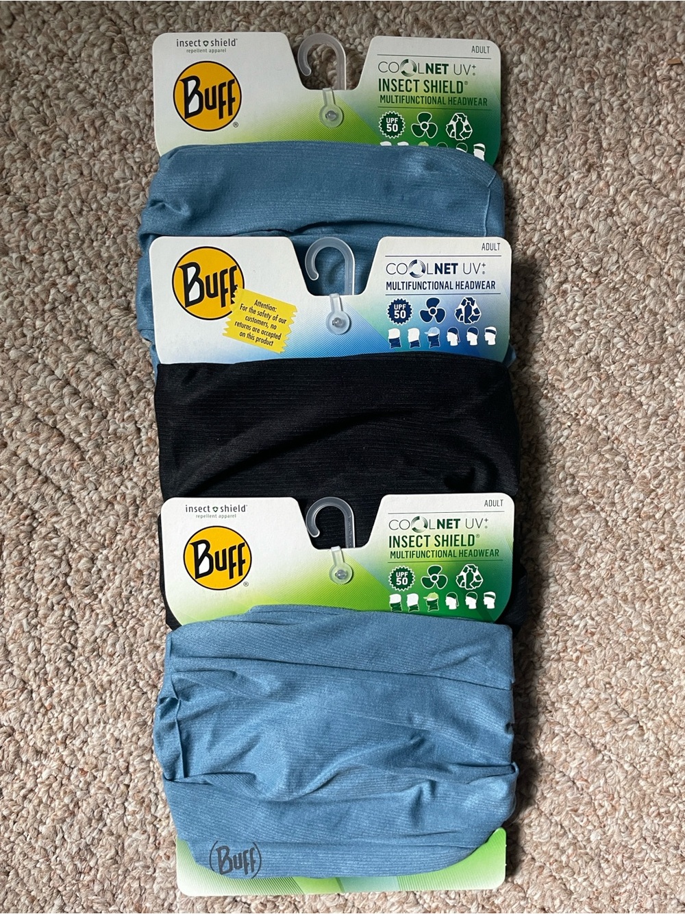 Buff CoolNet UV+ Insect Shield Multifunctional Headwear - Slate Blue